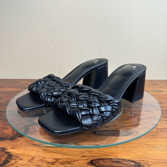 Marc Fisher Nahea Block Heel Sandals in black - Picture 4 of 16
